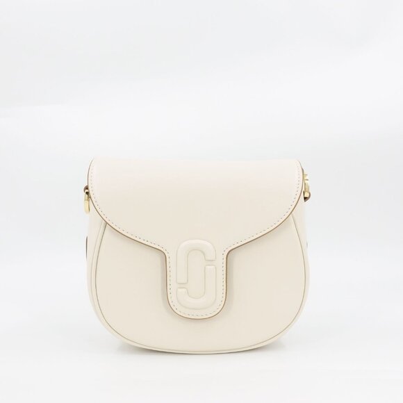 Marc Jacobs Women's The Messenger Saddle Bag Small In Leather White OS - Picture 4 of 15